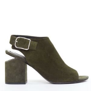 Alexander Wang Suede Cut Out Open Toe Heels